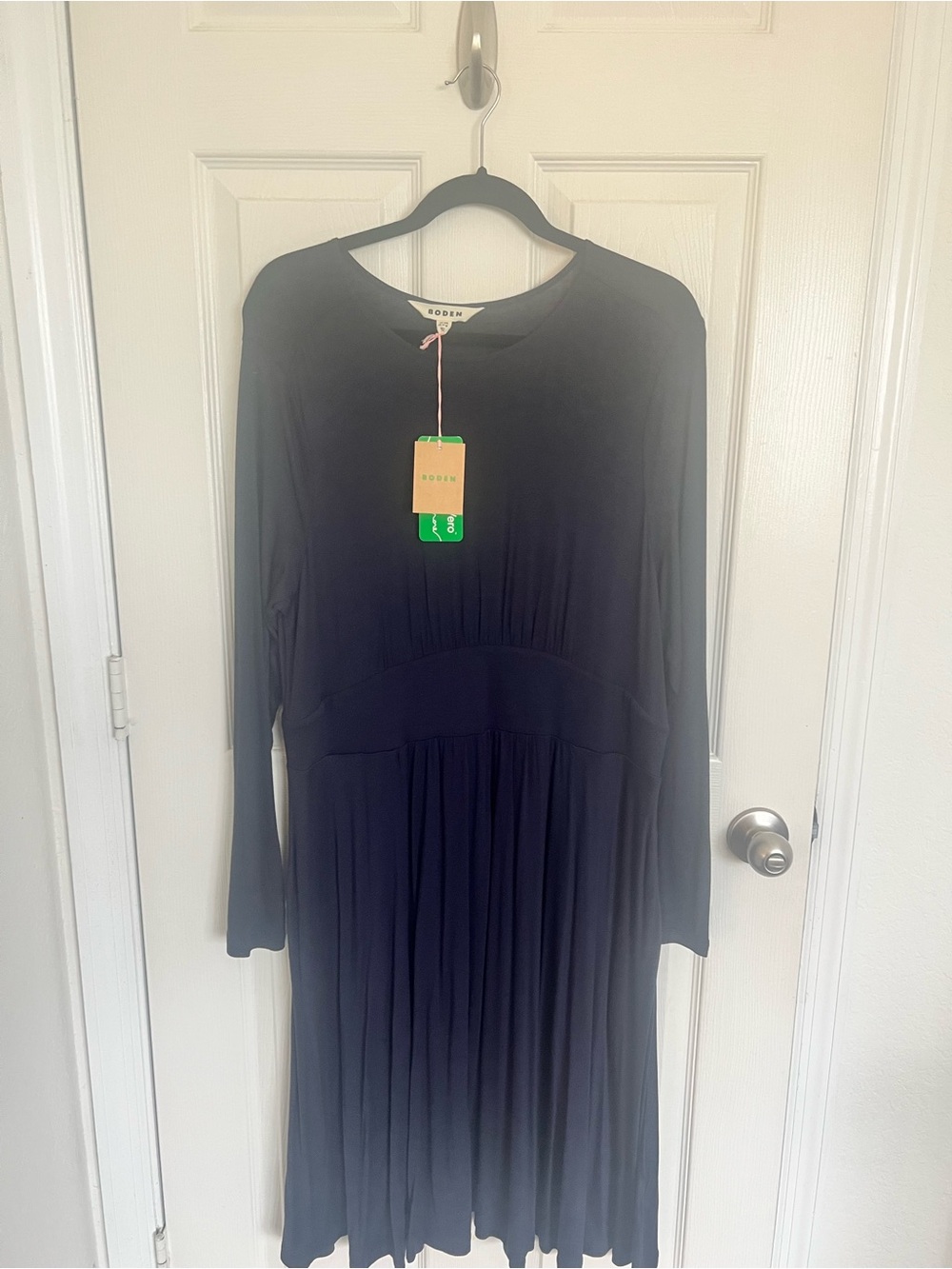 Boden Navy Thea Short Jersey Dress 16/18
